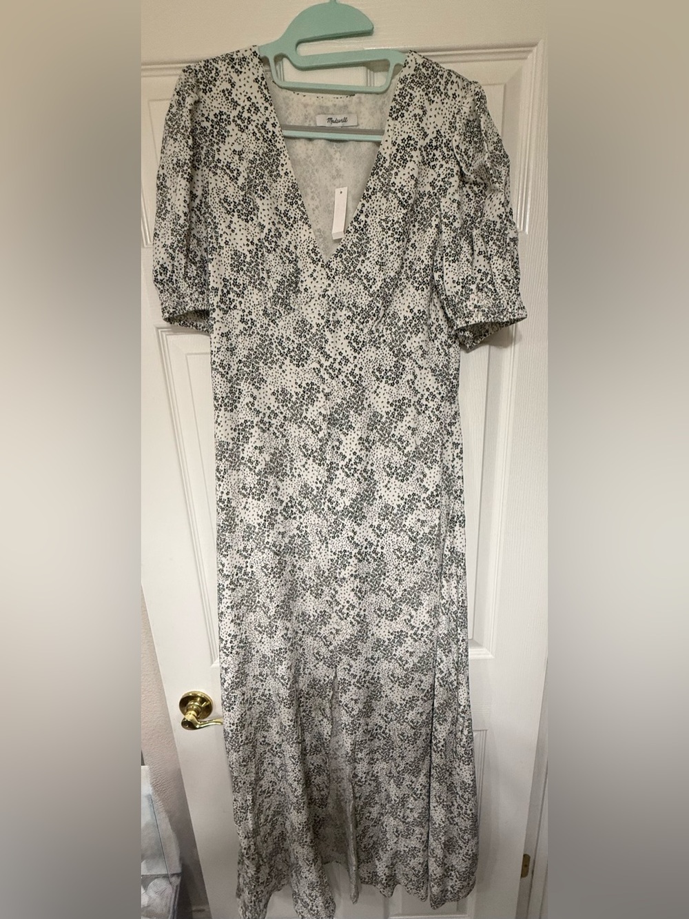 Madewell Floral Print Maxi Dress Size 6 – Long Sleeve V-Neck